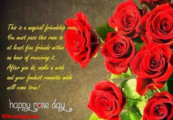 Valentines Week Day 1 Rose Day Images with Quotes