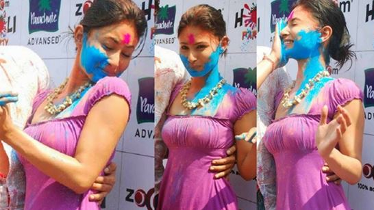 Girl Happy Holi Pictures