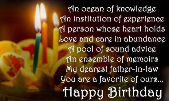 Best Happy Birthday Messages for Father in Law
